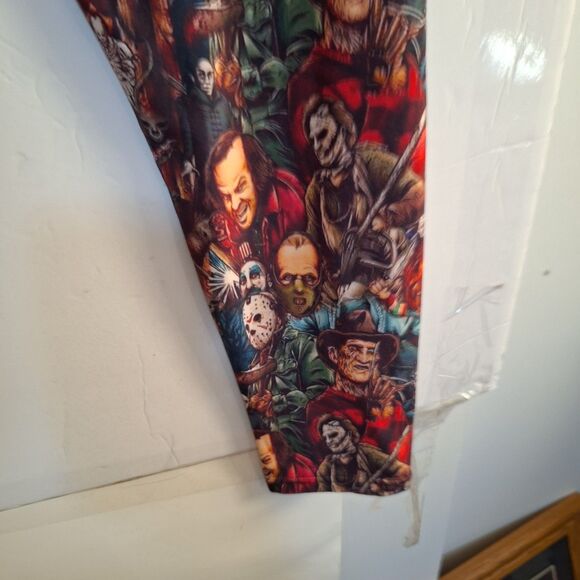Horror Villains Jogger Athletic Pants Elm Street Freddy Jason Halloween Size S - Picture 8 of 9